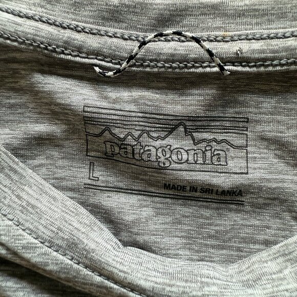 Patagonia Capilene Cool Daily Short Sleeve Shirt Men/W Lge Heather Gray SPF 50+ - Picture 5 of 7